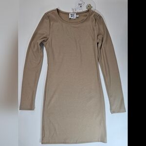 NWT Princess Polly Bodycon Mini Dress Womens Size 4 Tan